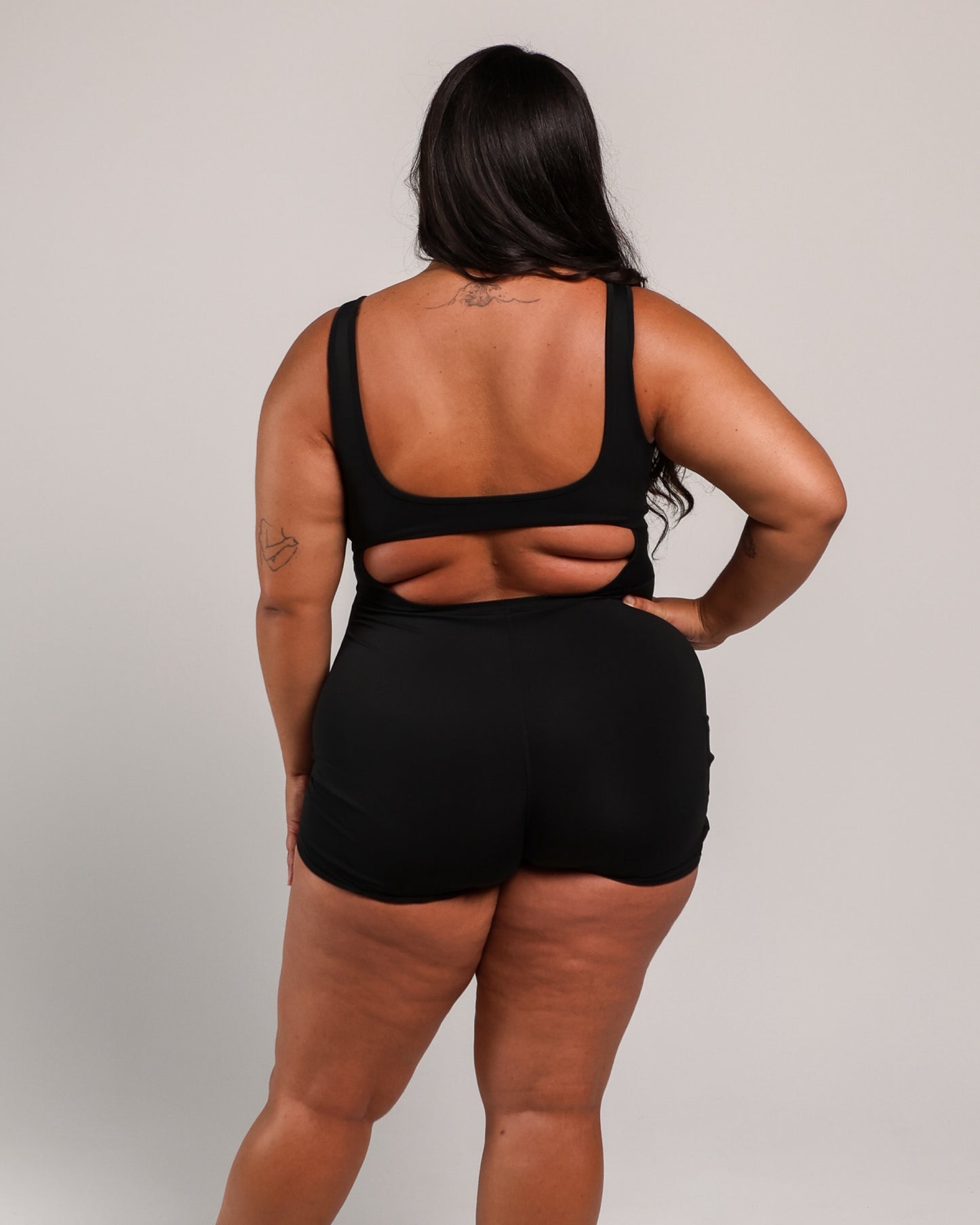 Aura Jumpsuit in Smooth Black