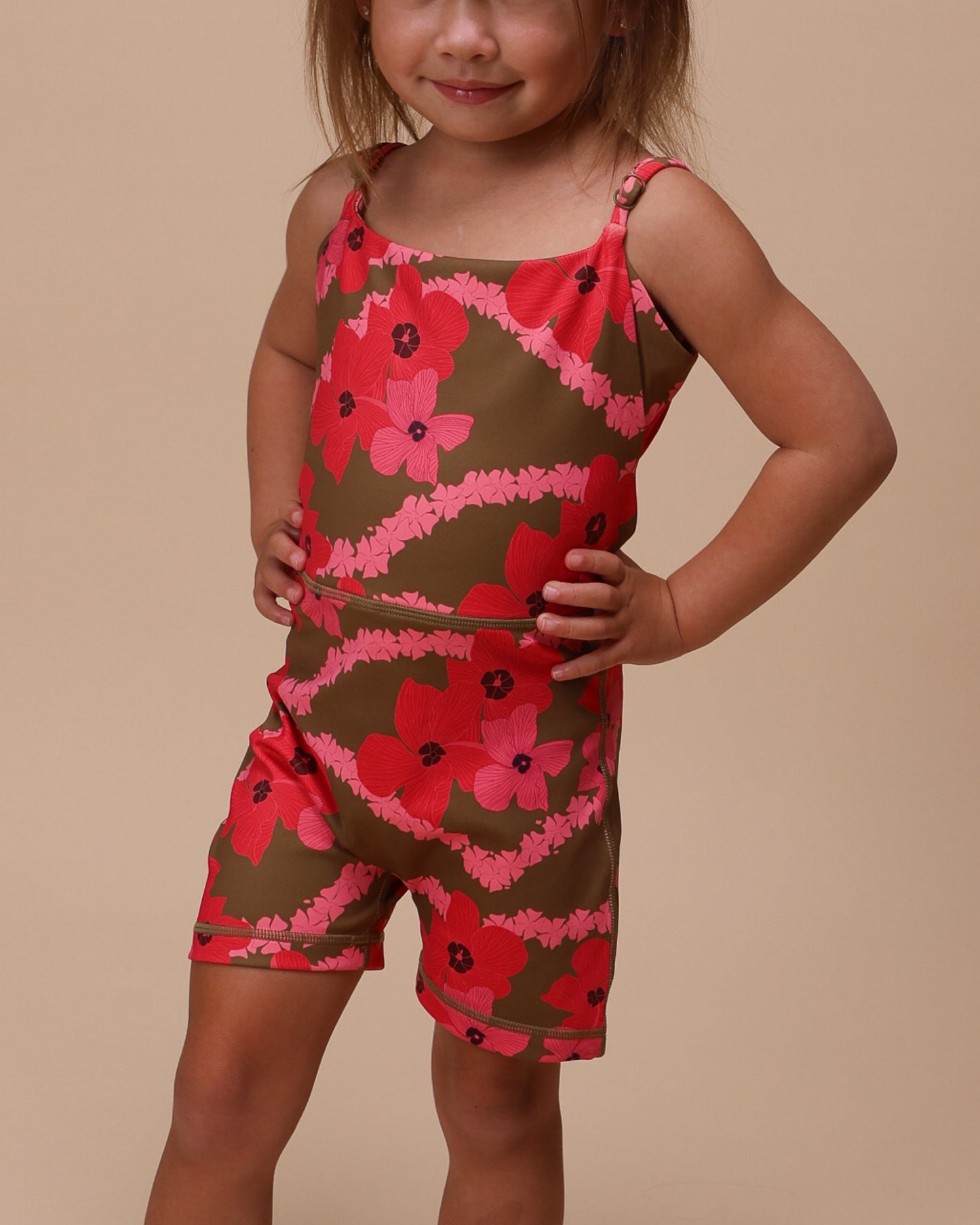 Mini Kayla Jumpsuit in Mocha Pua Kala