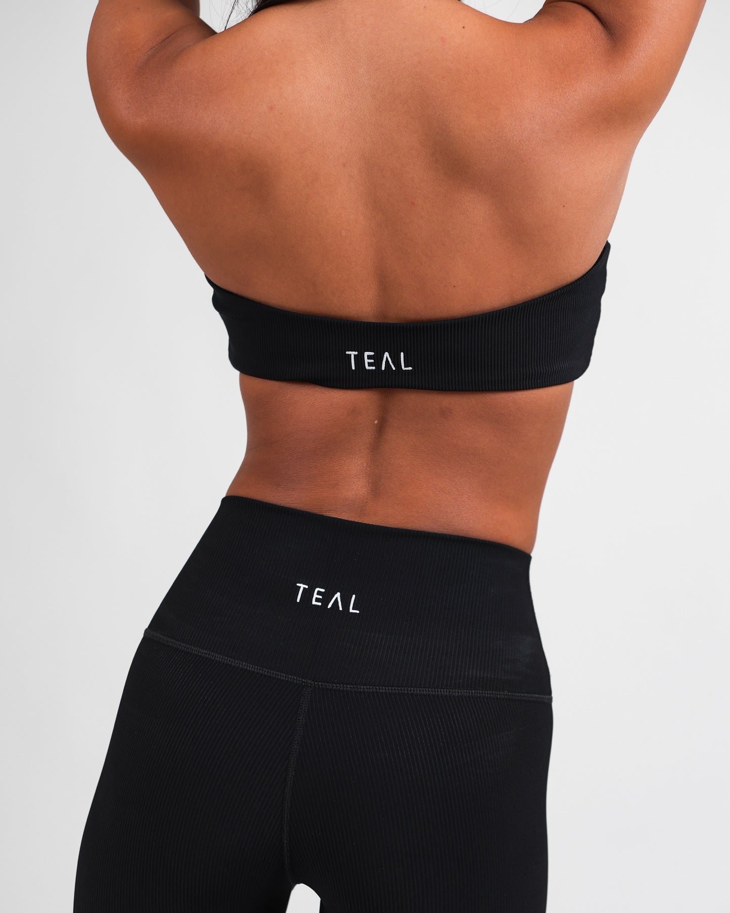 NEW! Strapless Top in Ribbed Black