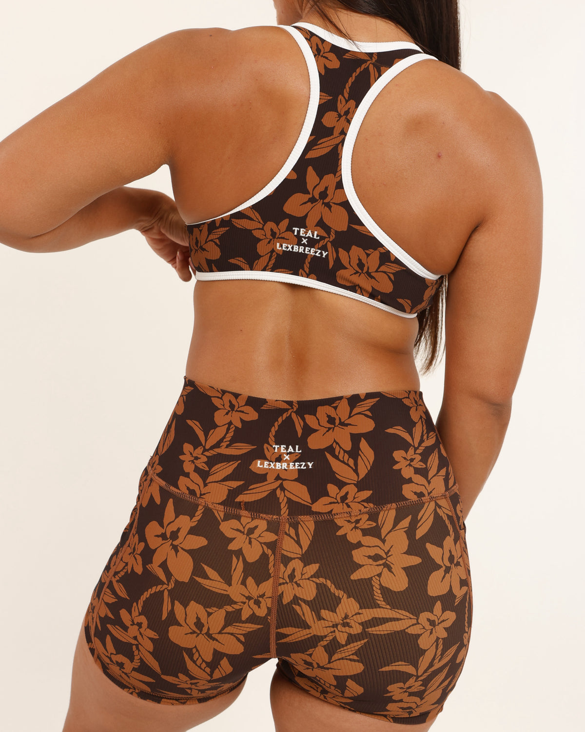 Racer Back Top in Mocha Orchid Lei