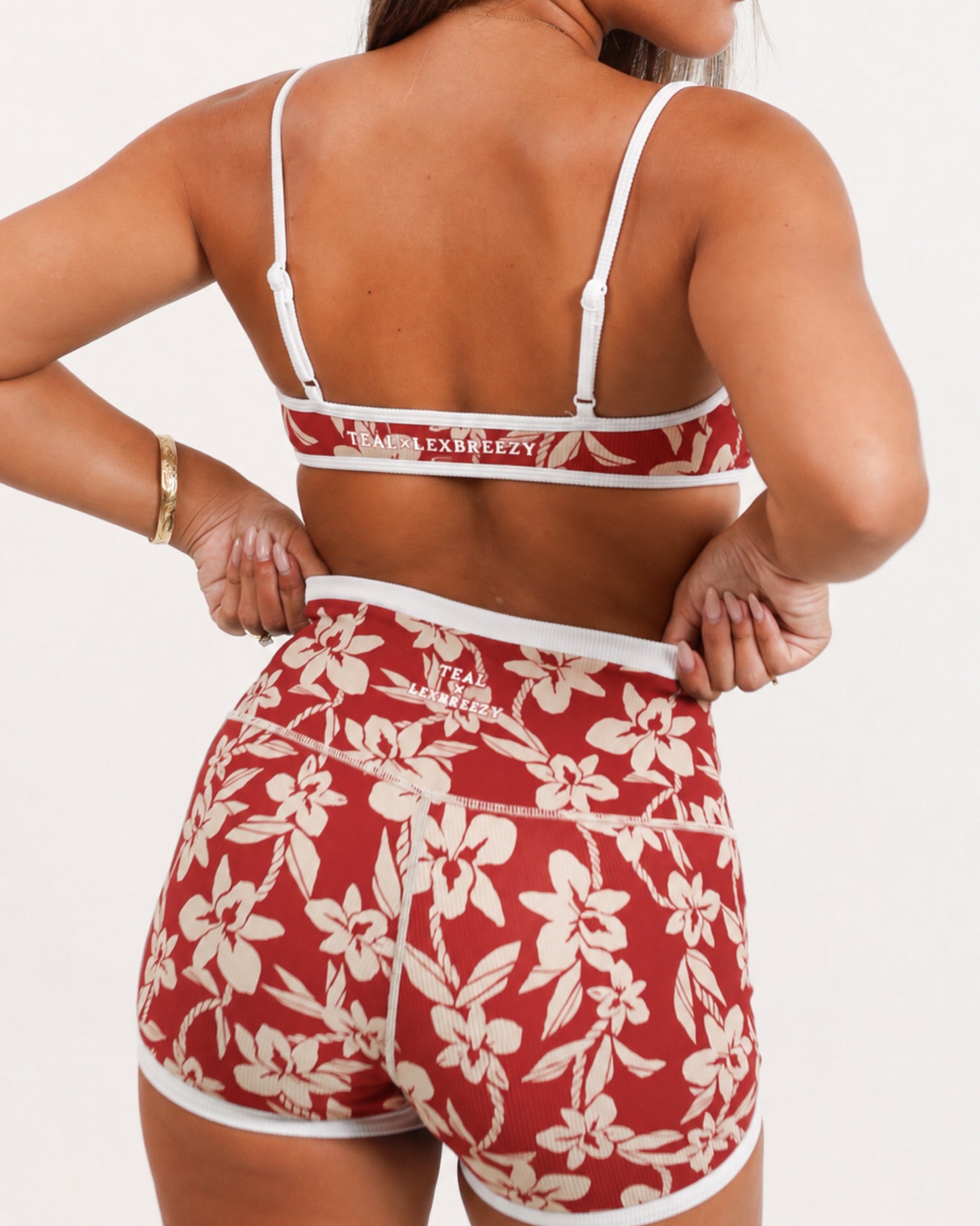Liv Micro Top in Red Orchid Lei