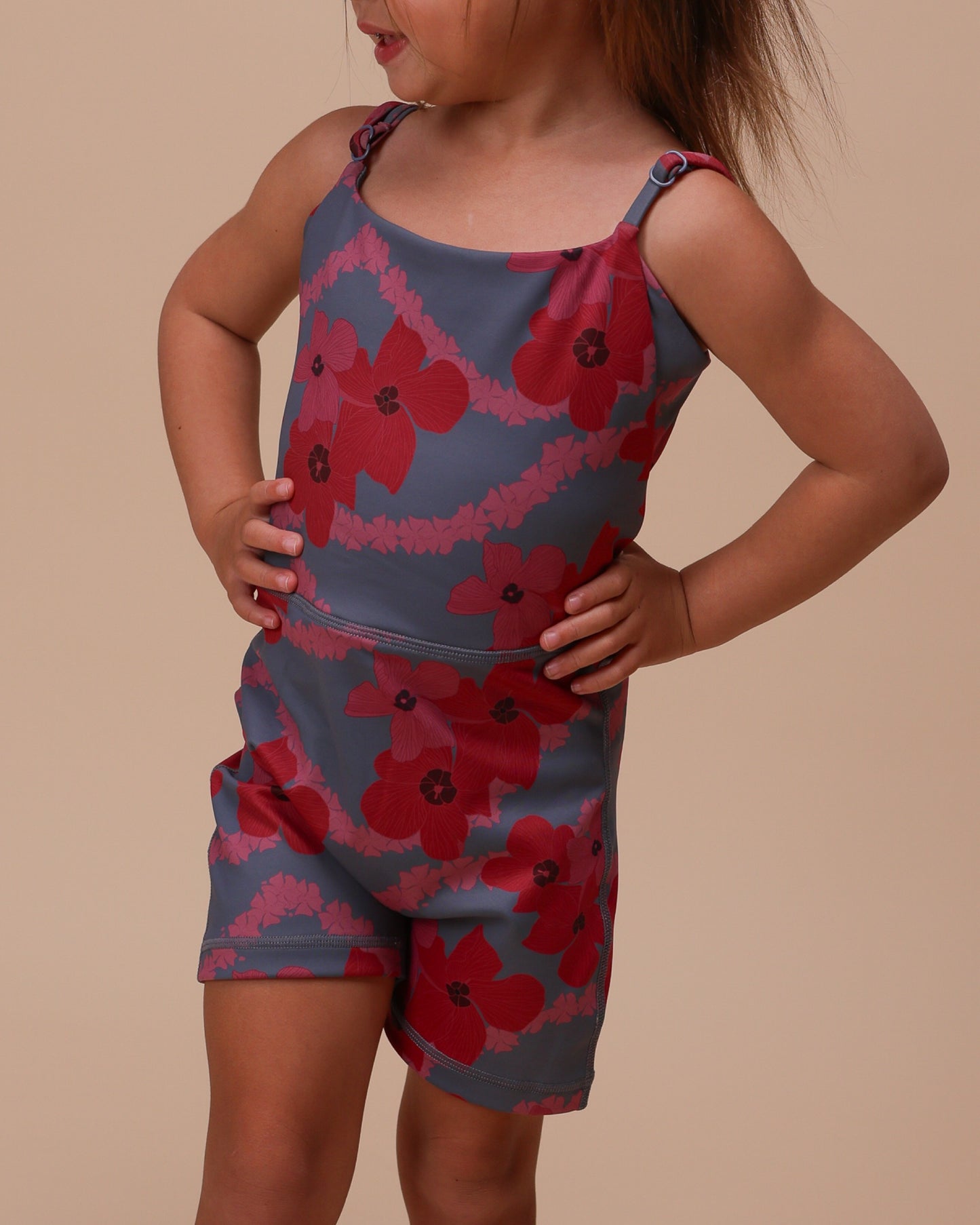 Mini Kayla Jumpsuit in Steel Pua Kala