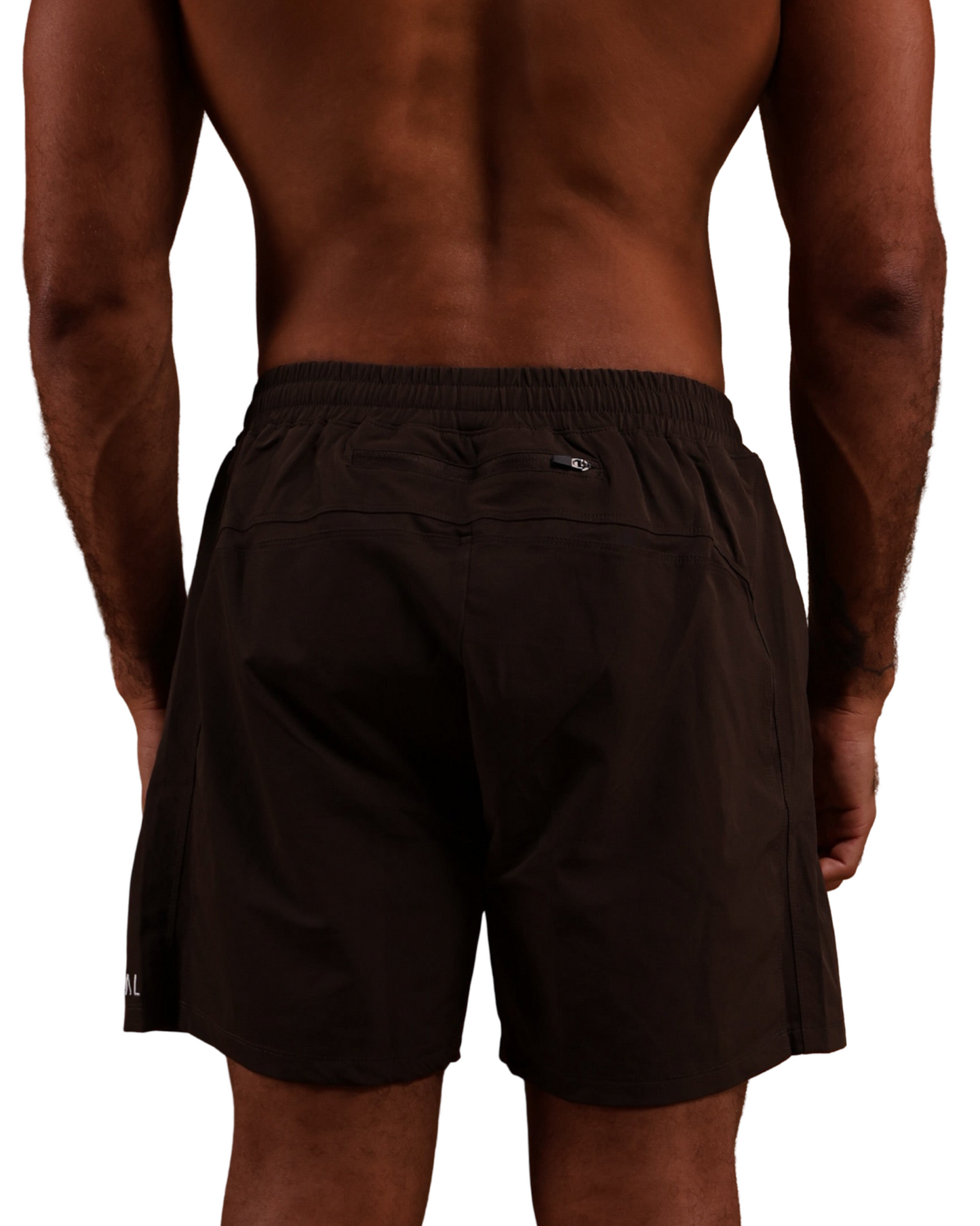 Luxe Hybrid 5” Men's Shorts in Mocha with lining