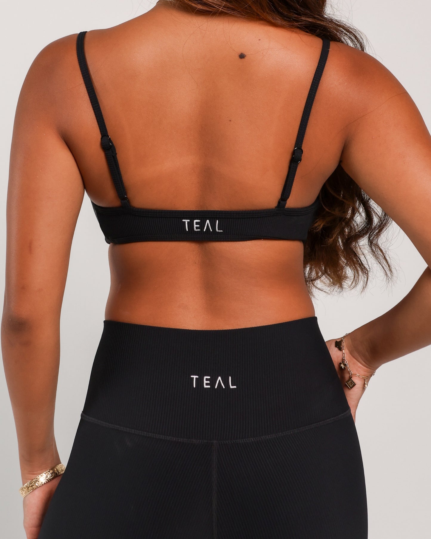 Liv Micro Top in Ribbed Black