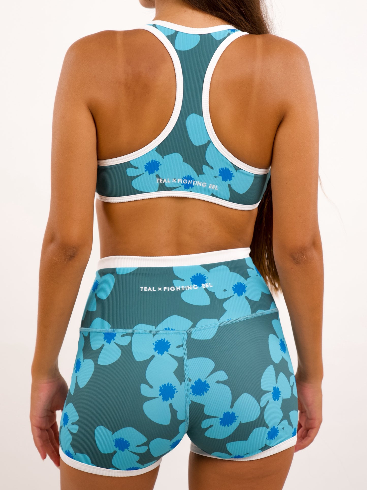 Essential 3" Biker Short in Zinnia Maui Blue
