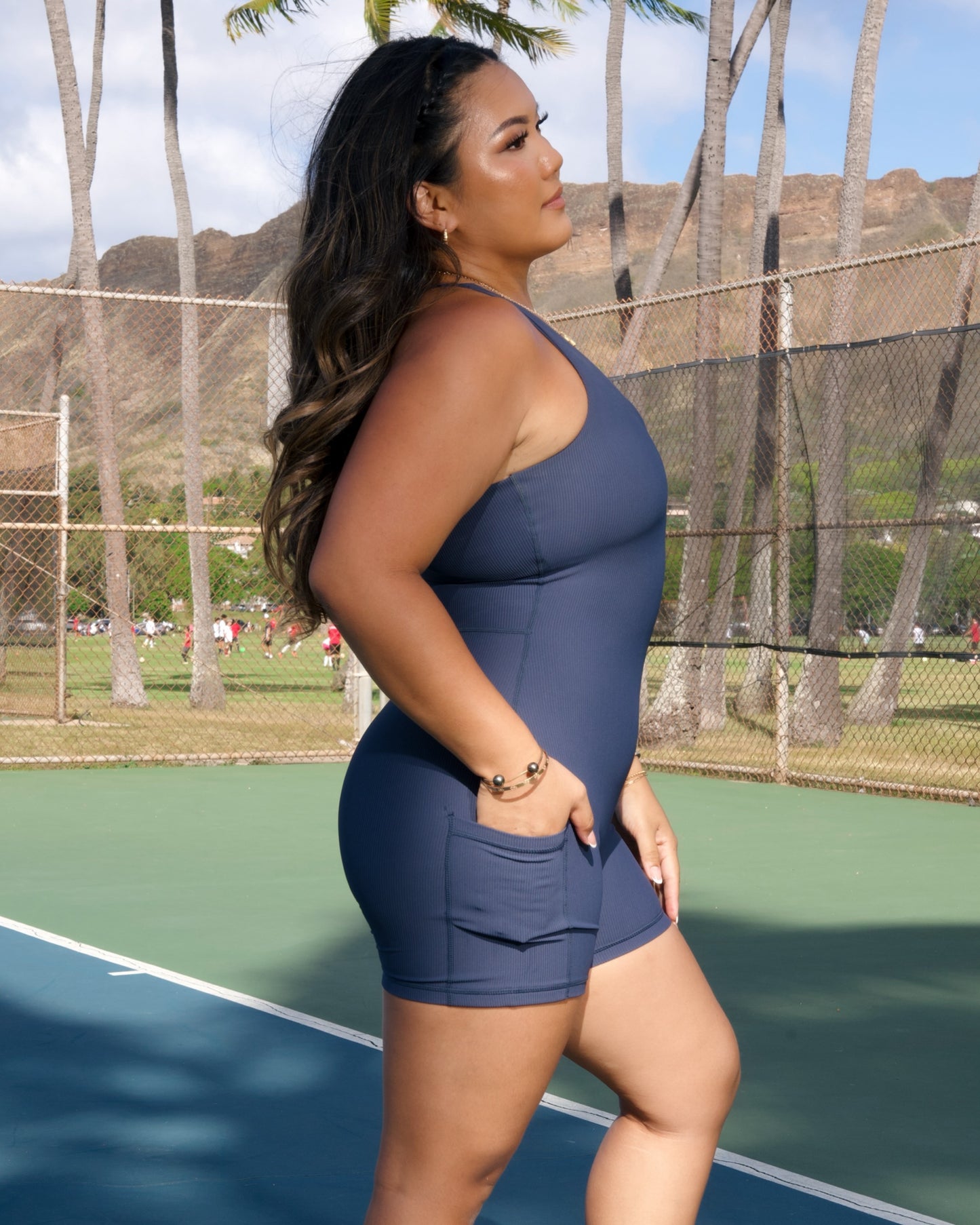 Agile Jumpsuit in Ribbed Denim