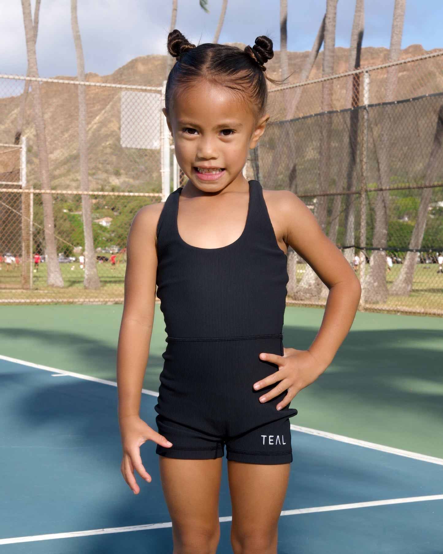 Mini Agile Jumpsuit in Ribbed Black