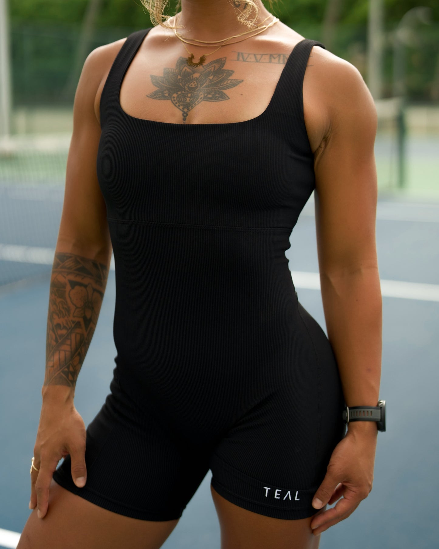 LB Jumpsuit in Ribbed Black