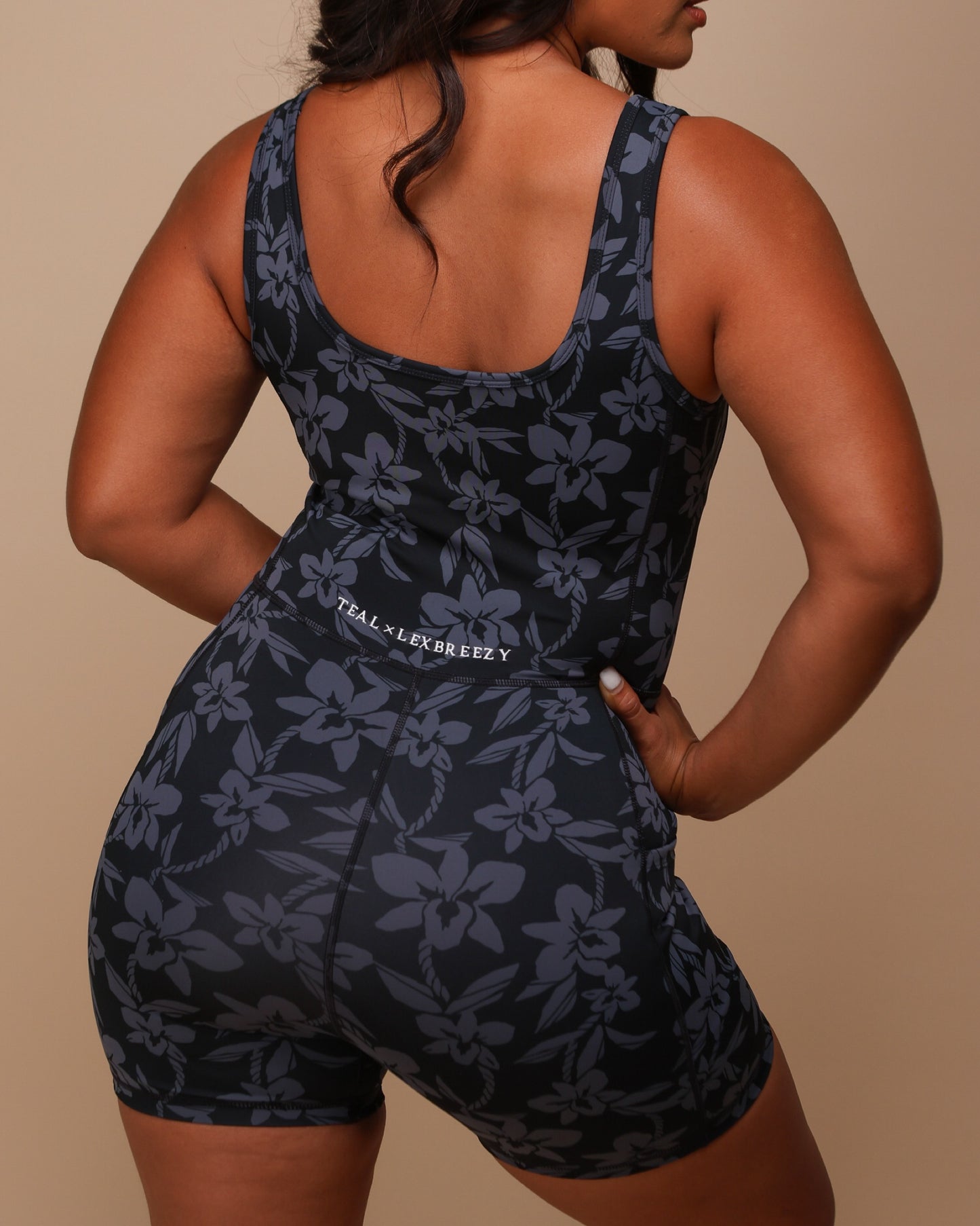 Britt Jumpsuit in Black Orchid