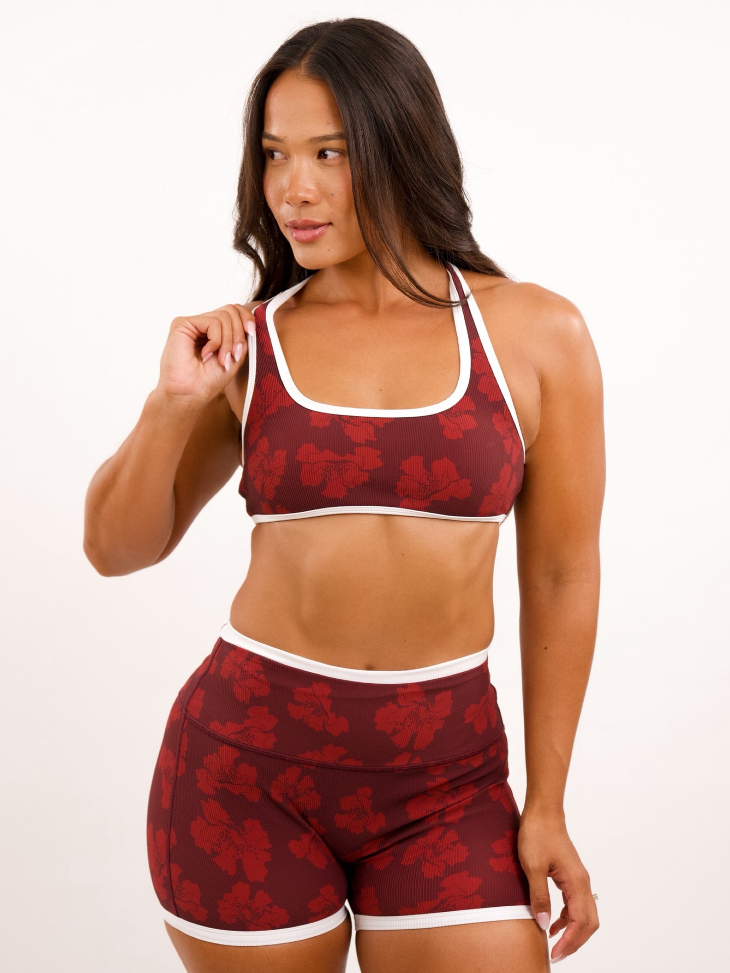 Racer Back Top in Orchid Dot Porto