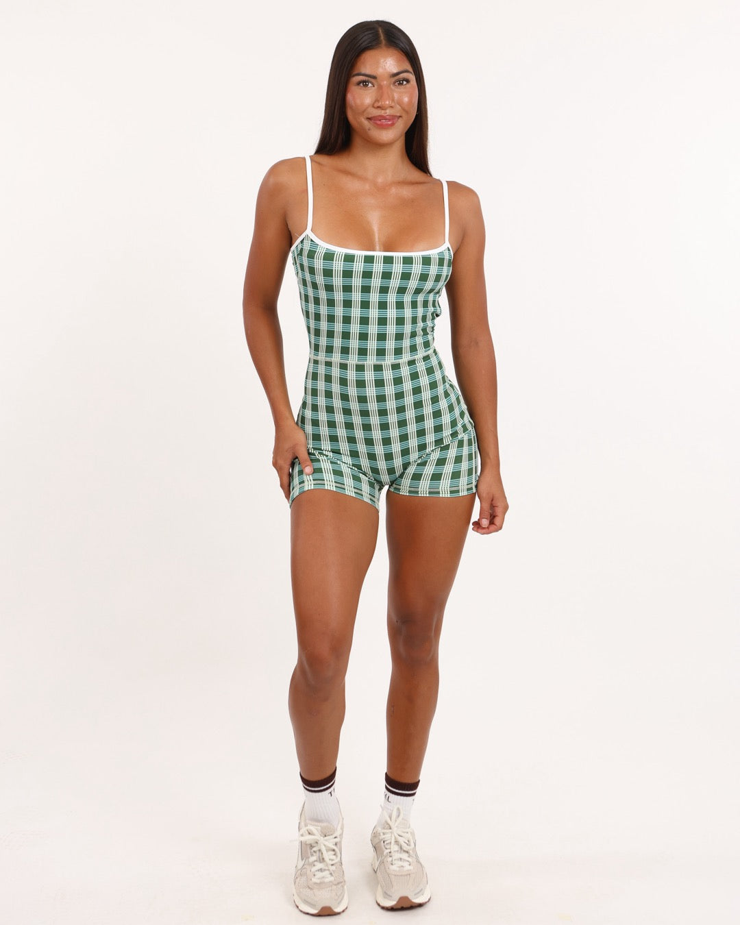Kayla Jumpsuit in UH Green Palaka
