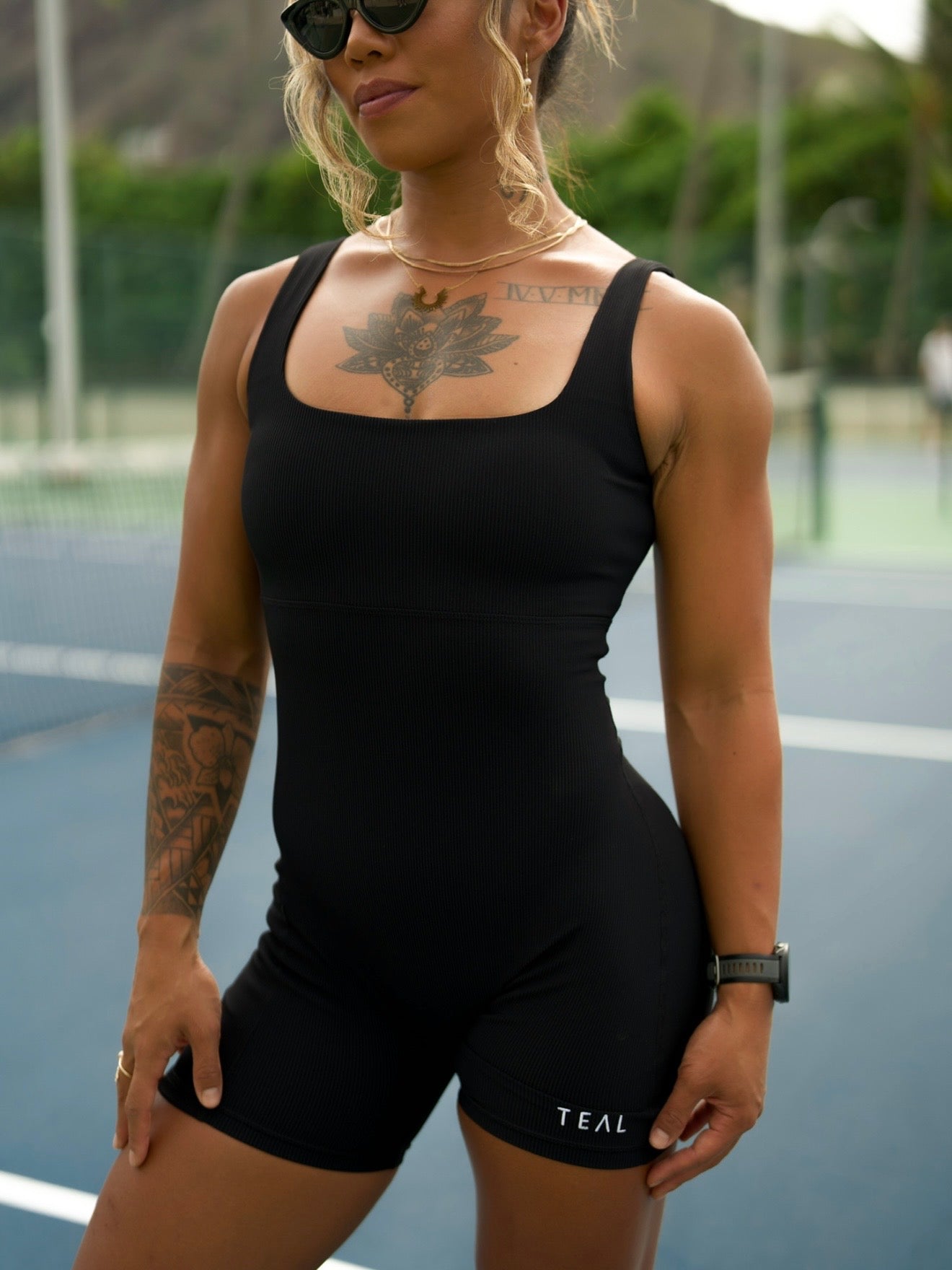 LB Jumpsuit in Ribbed Black