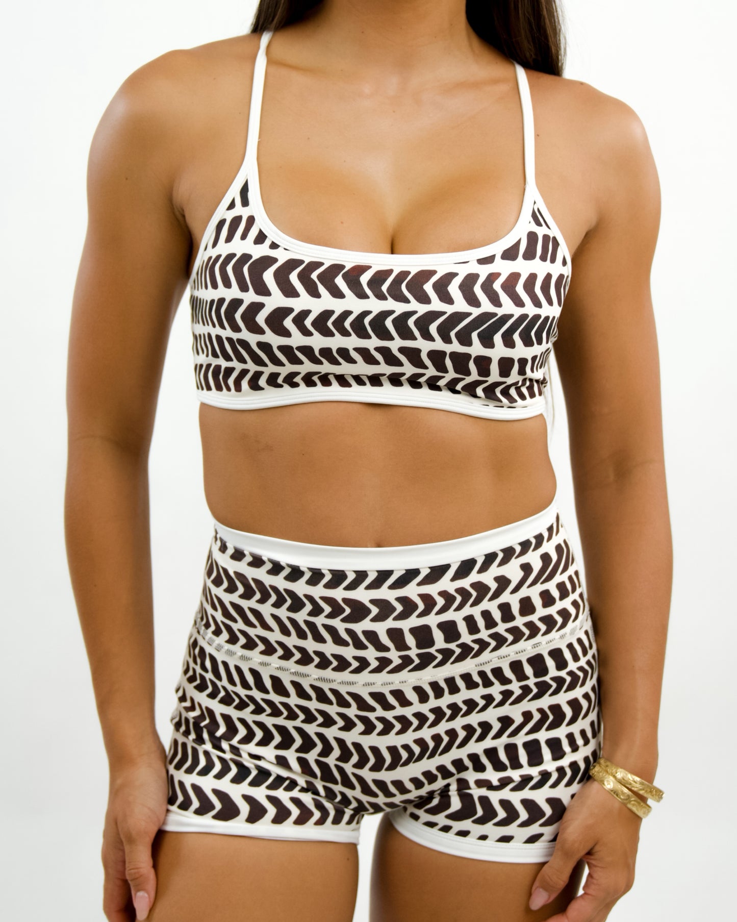 Cross Back Bra Top in Hebrew