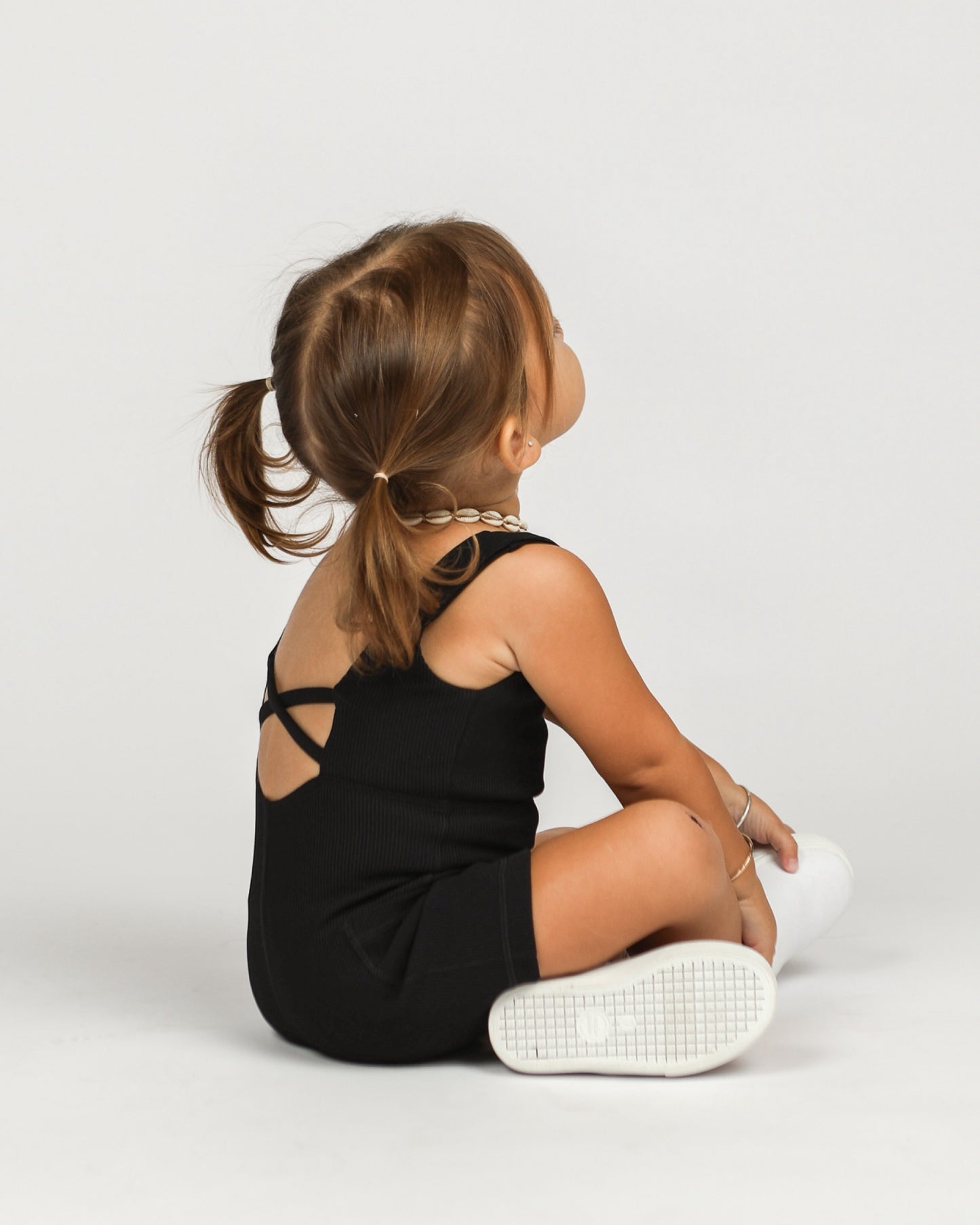 Mini LB Jumpsuit in Ribbed Black