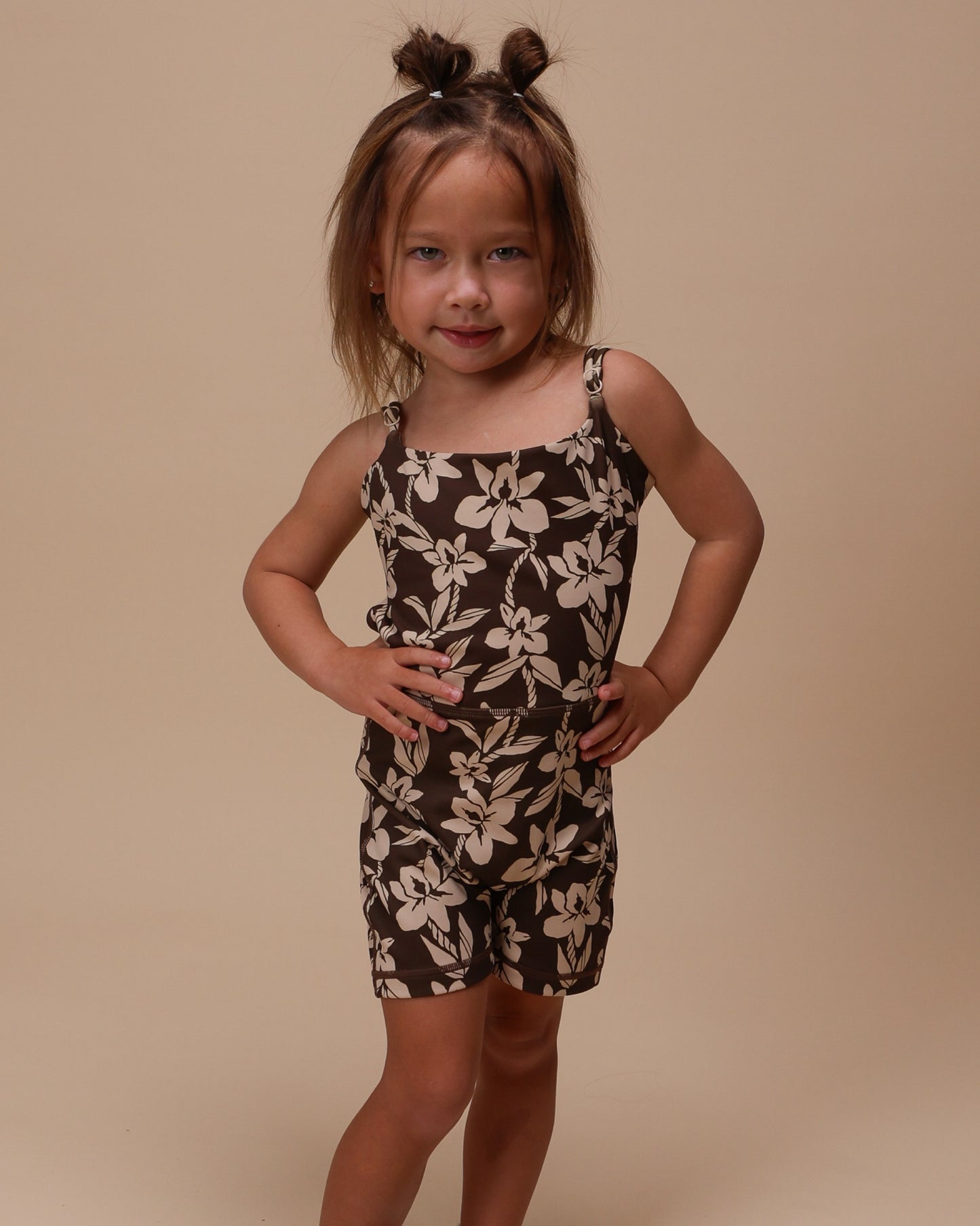 Mini Kayla Jumpsuit in Mocha Orchid