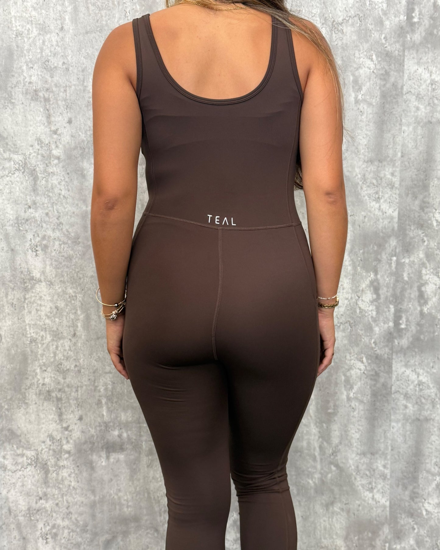Long Britt Jumpsuit in Mocha