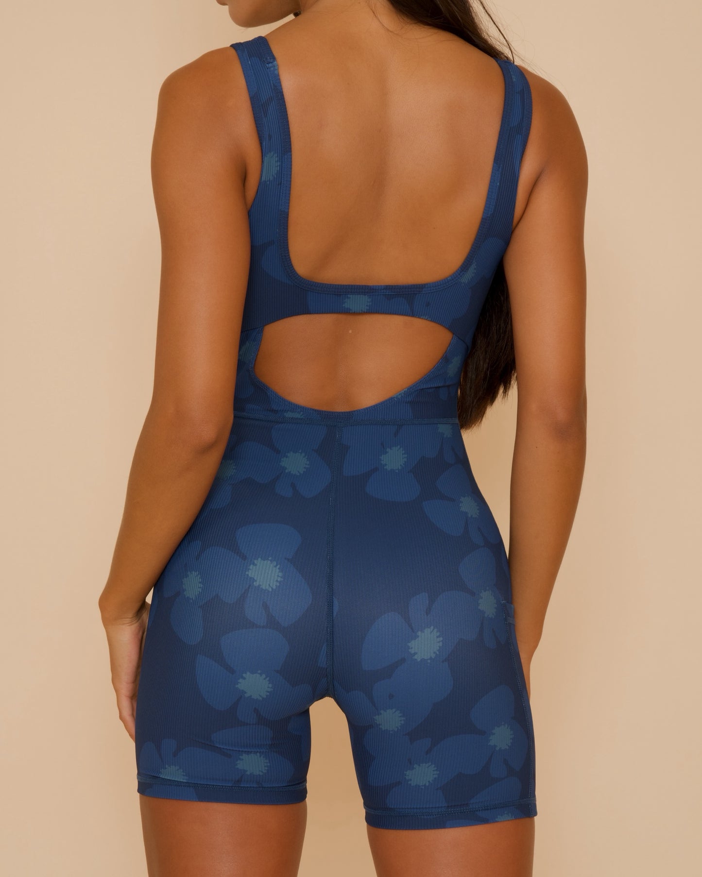 Aura Jumpsuit in Zinnia - Deep Sea