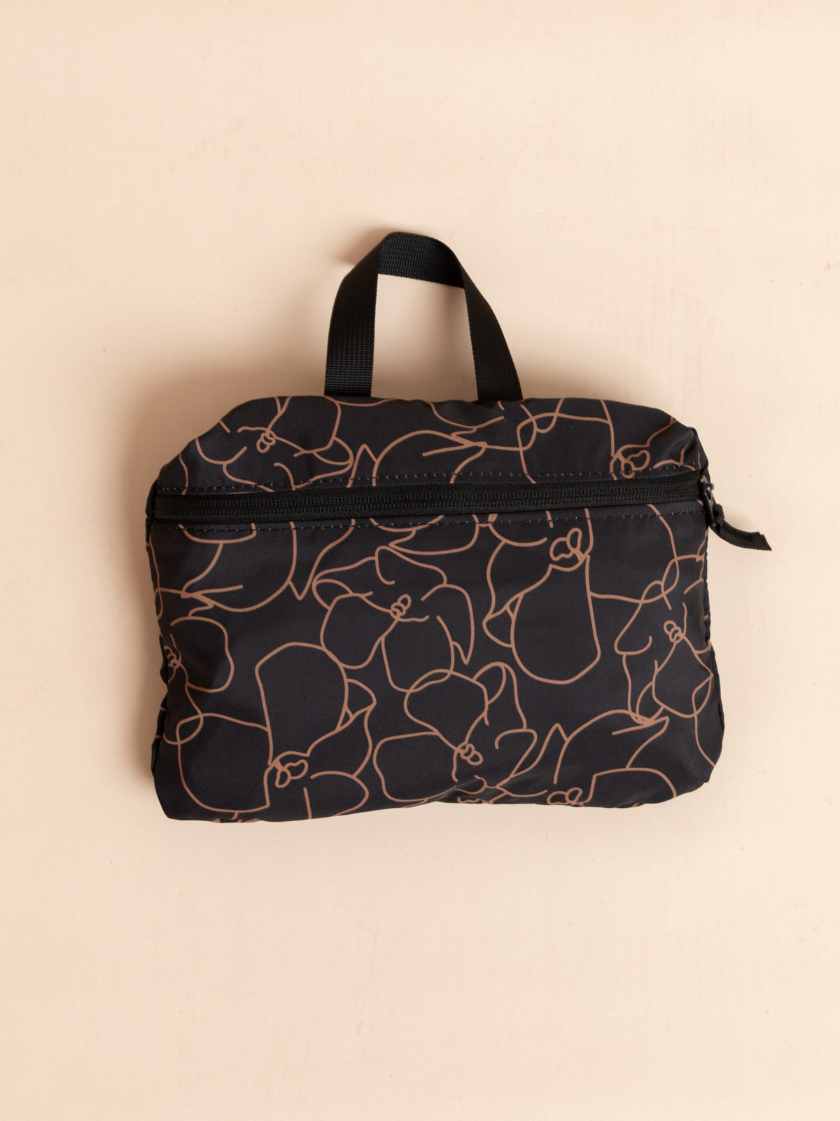 TEAL x FE Packable Gym Duffle Bag in Pretty Pua Black