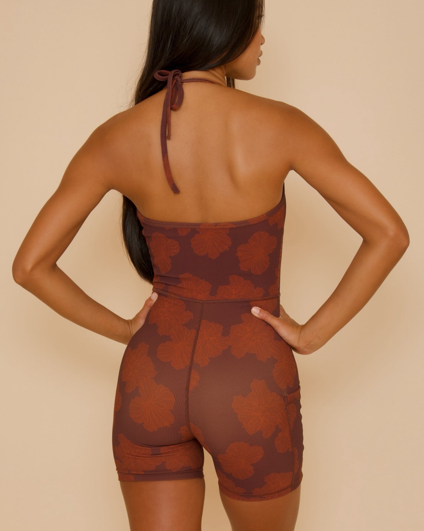 Lan Jumpsuit in Summer Hibiscus - Coco