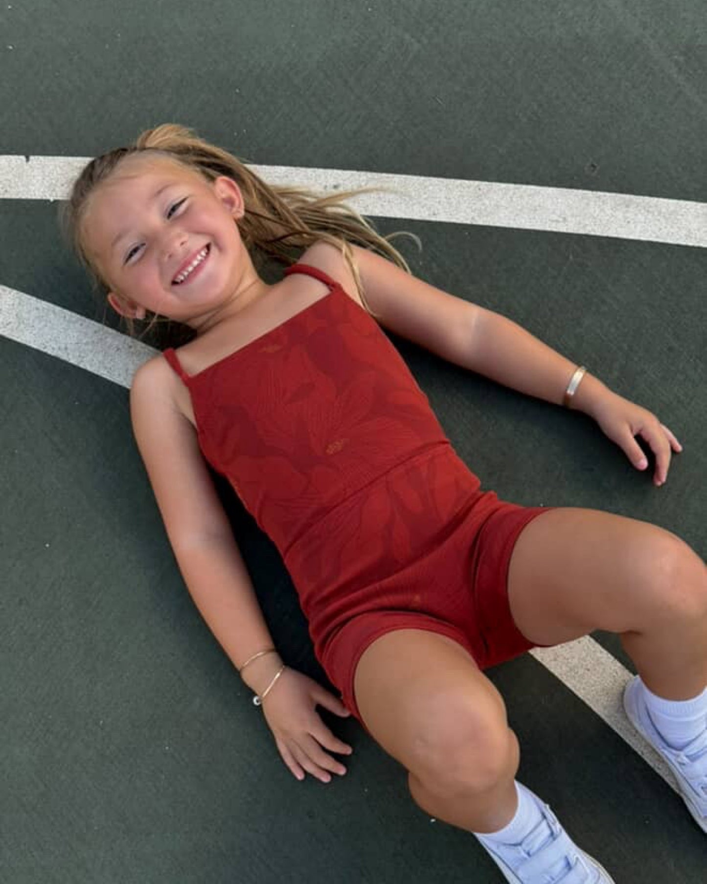 Mini Kayla Jumpsuit in Chic Magnolia - Scarlett