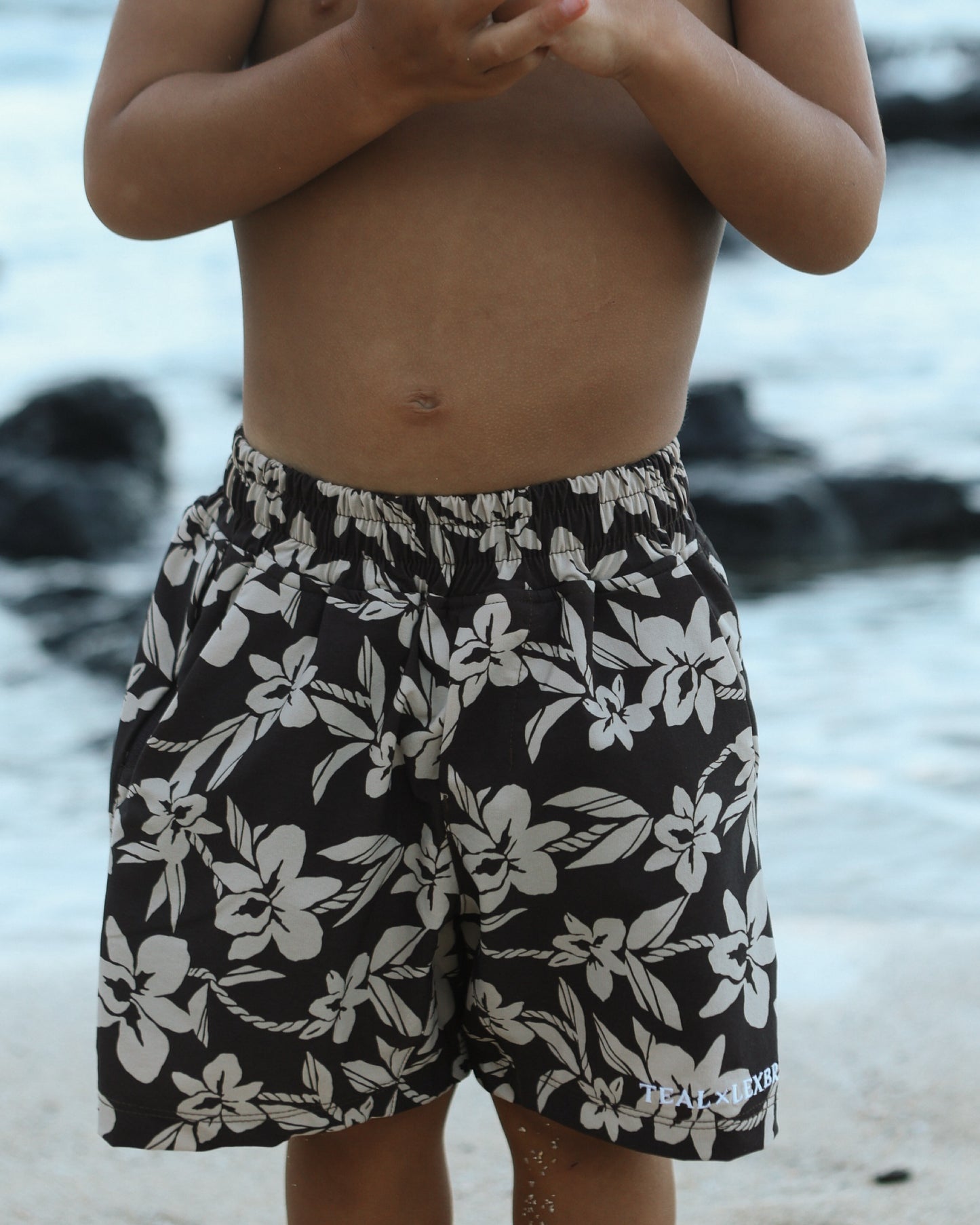 Luxe Hybrid Boy's Shorts in Mocha Orchid