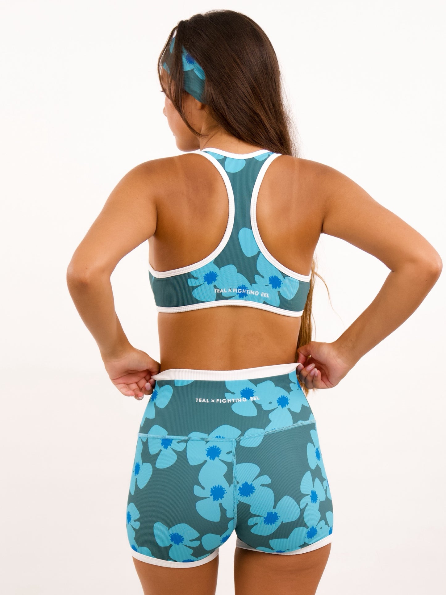 Essential 3" Biker Short in Zinnia Maui Blue