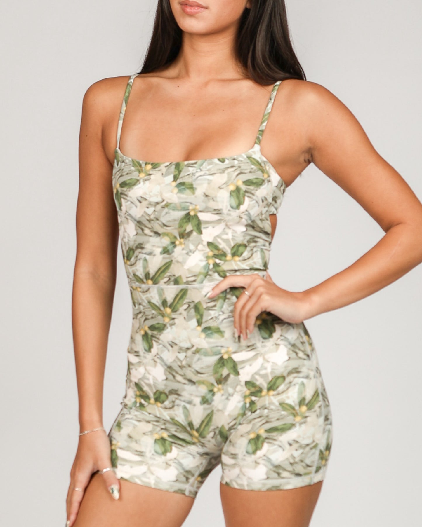 Kayla Jumpsuit in Mokihana Camo