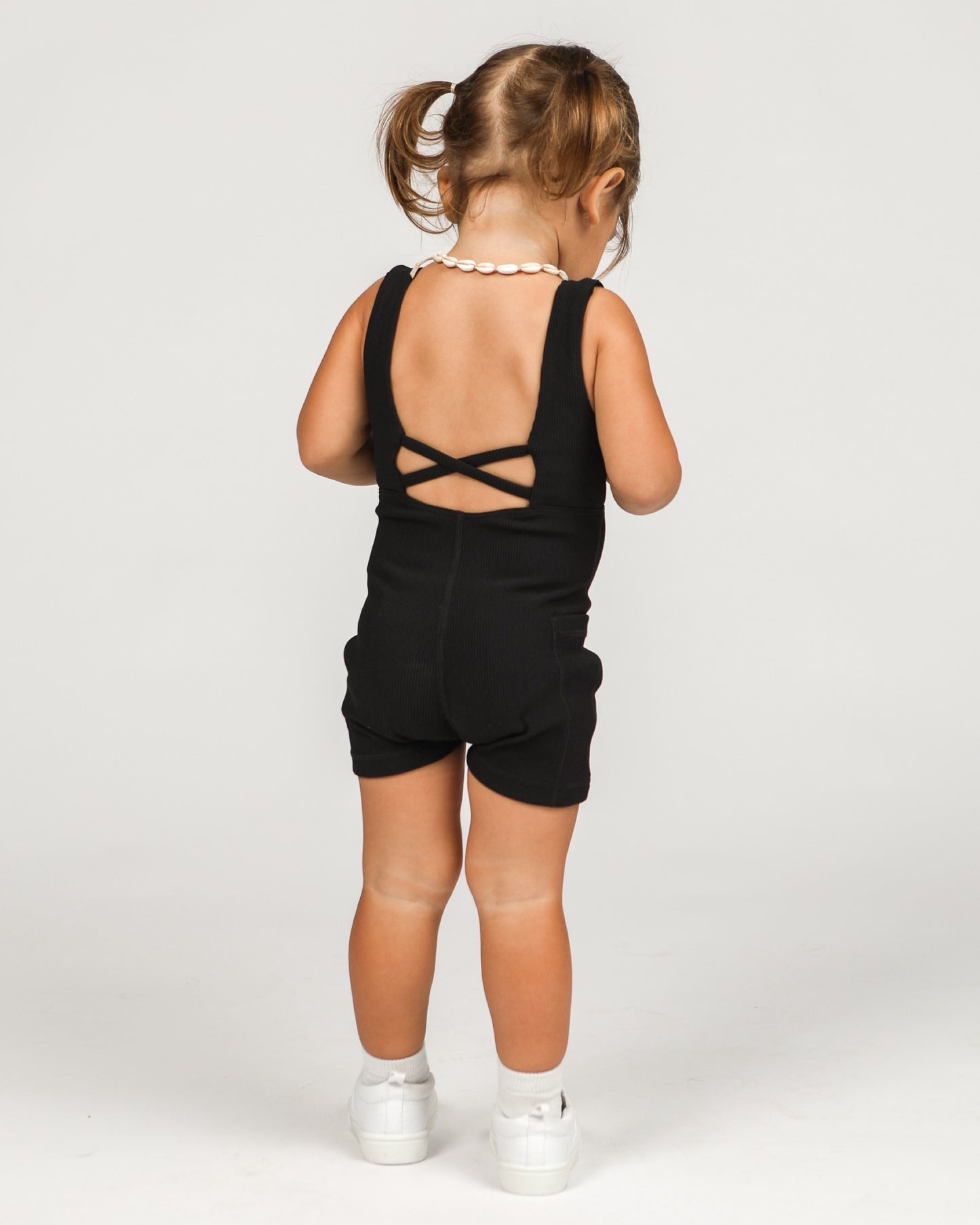 Mini LB Jumpsuit in Ribbed Black
