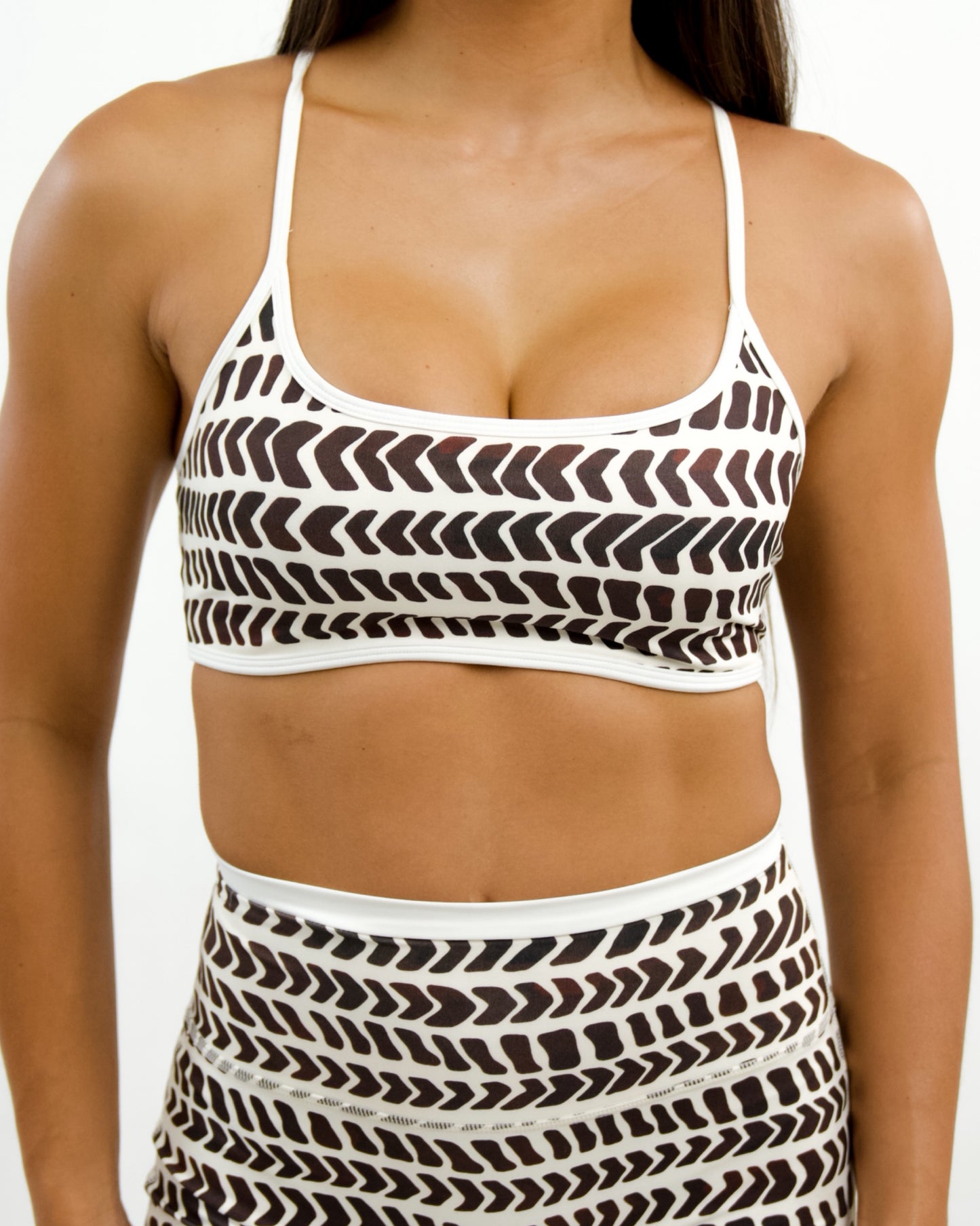 Cross Back Bra Top in Hebrew