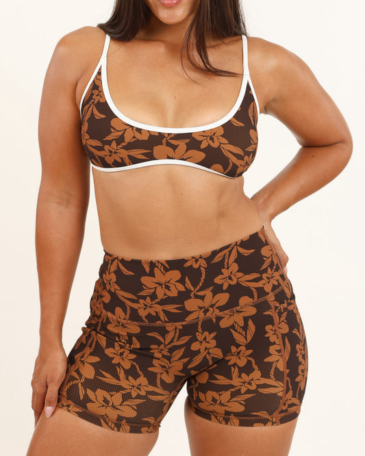 Liv Micro Top in Mocha Orchid Lei