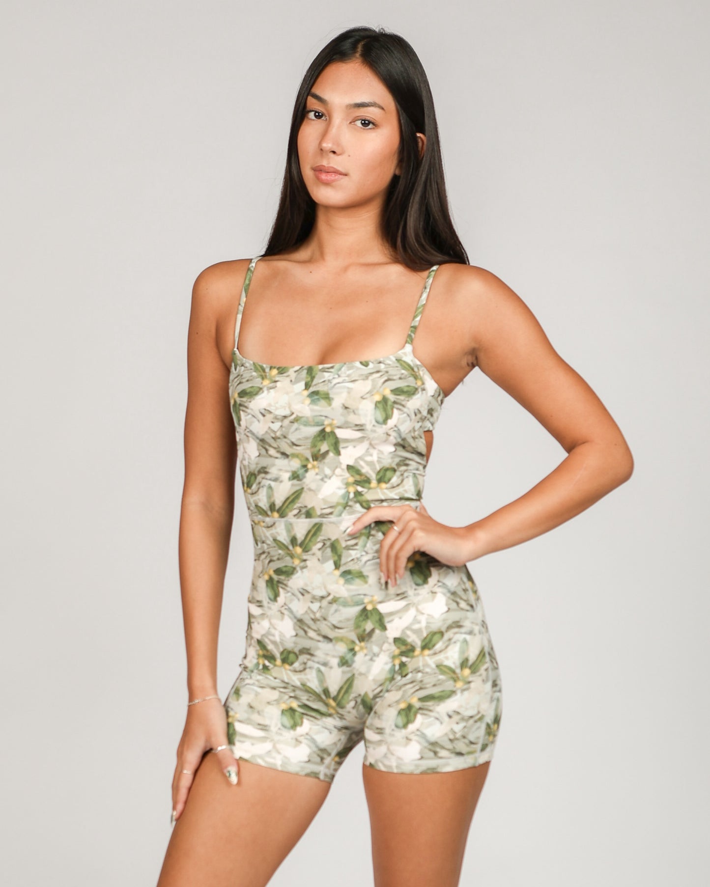 Kayla Jumpsuit in Mokihana Camo