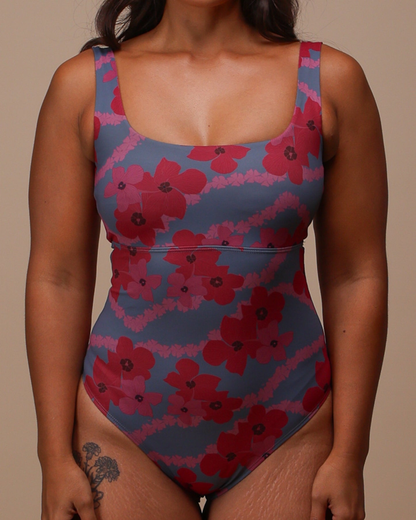 LB Bodysuit in Steel Pua Kala
