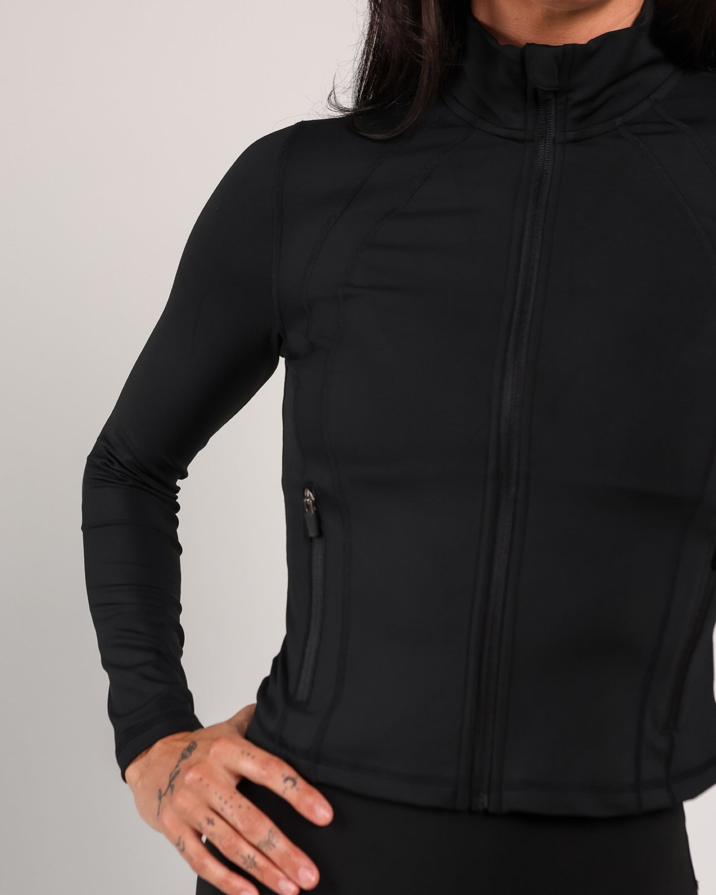 Contour Jacket in Smooth Black