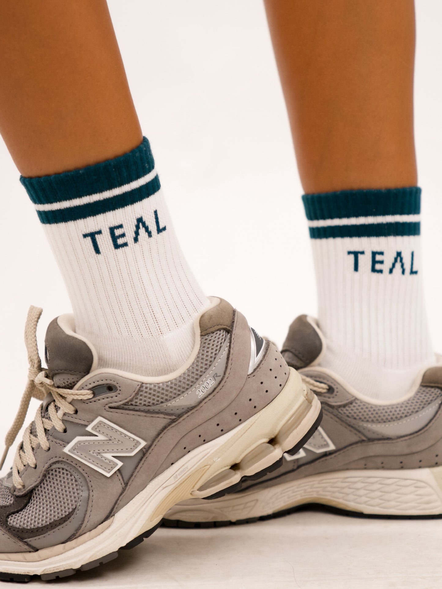 Limited Edition: TEAL x Fighting Eel Striped Crew Sock