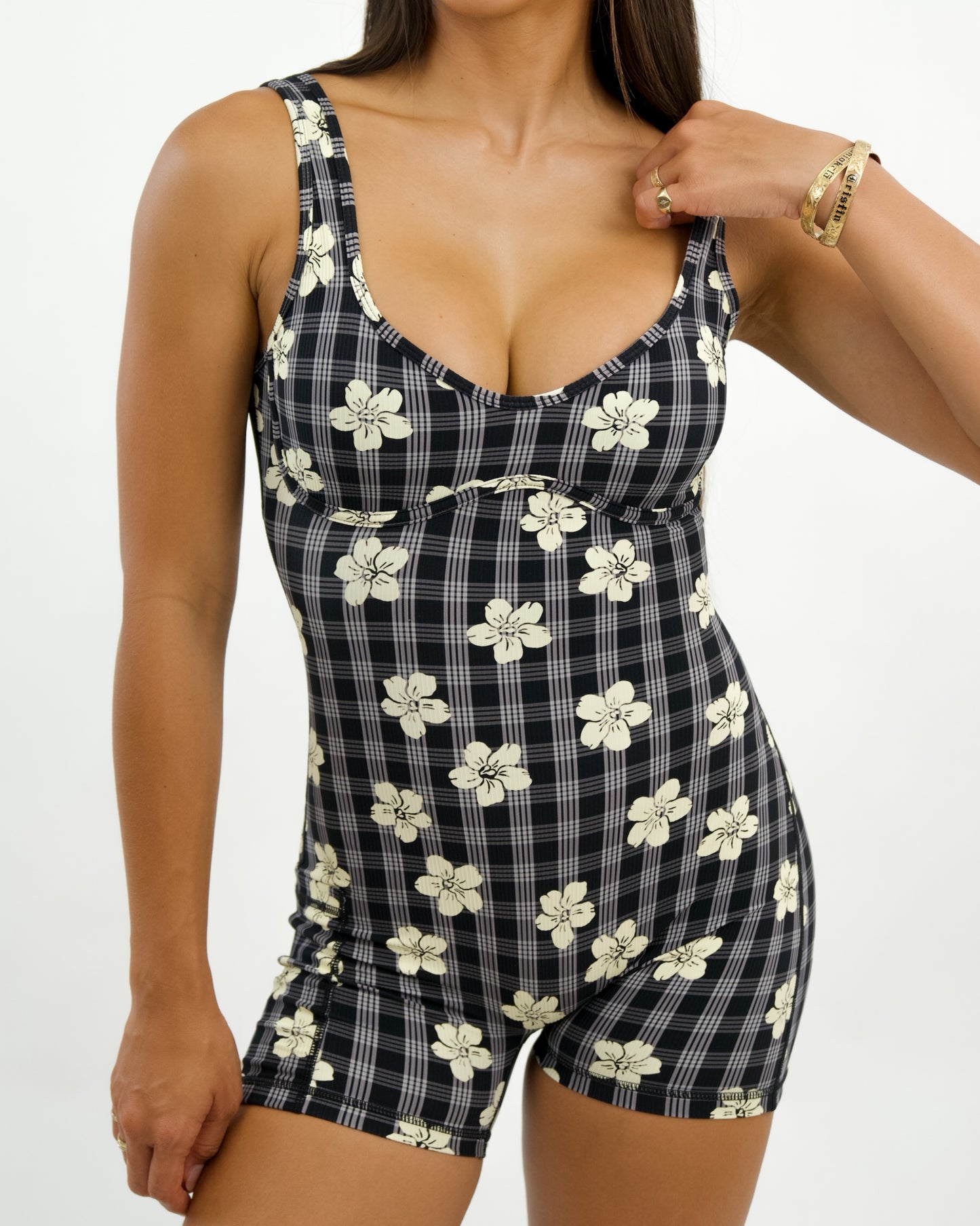 Aura Jumpsuit in Black Puakenikeni