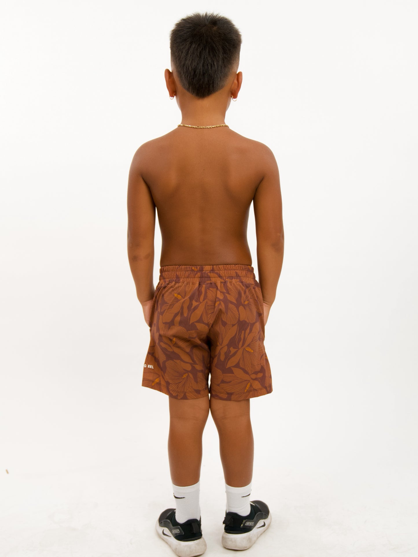 Luxe Hybrid Boy's Shorts in Chic Magnolia Brown