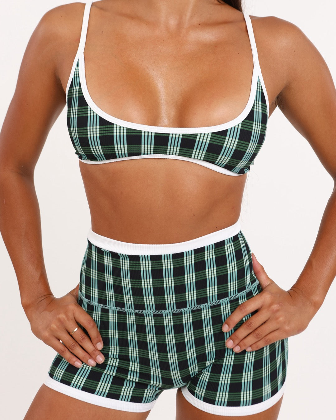Liv Micro Top in UH Black Palaka