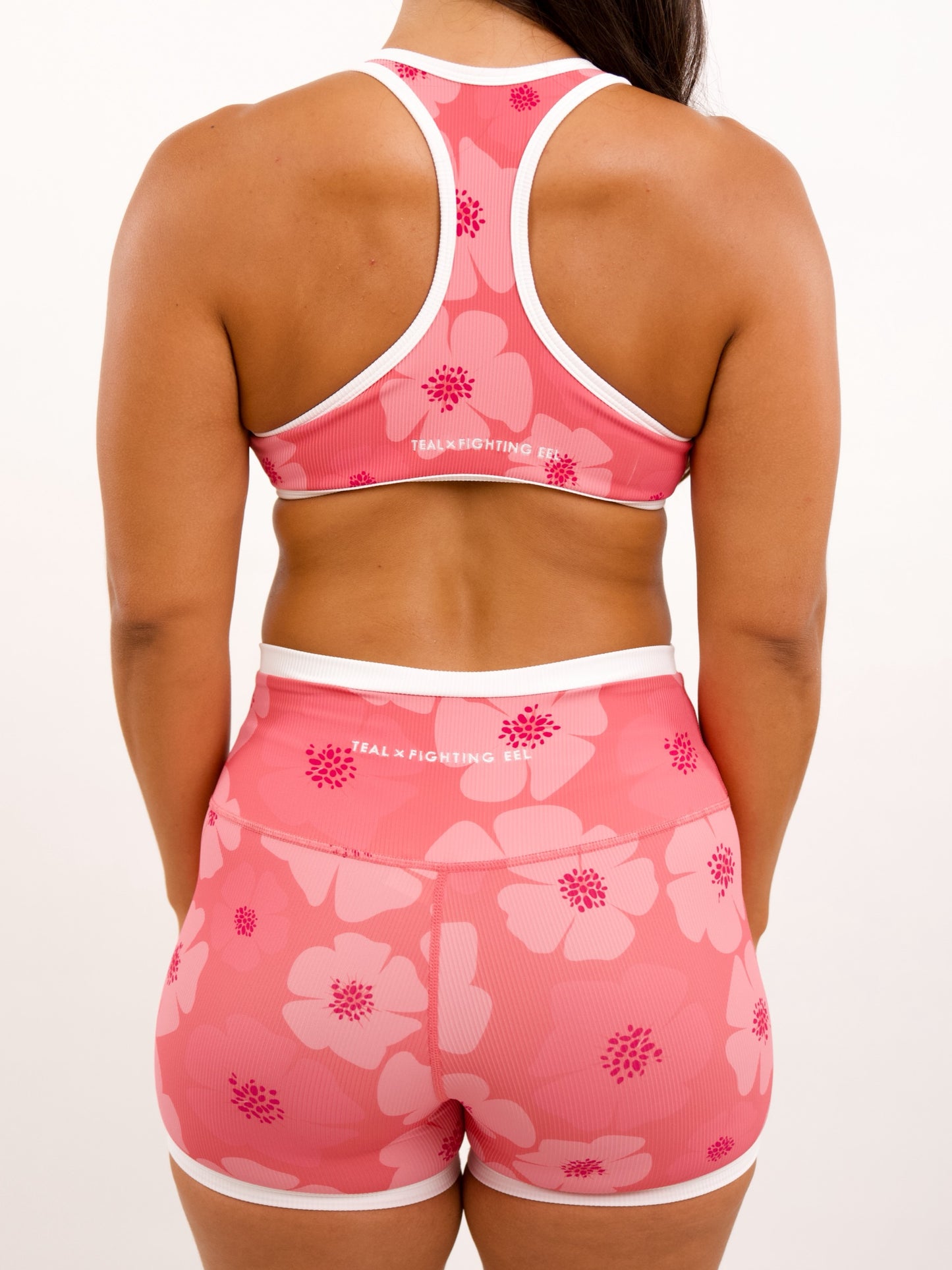 Racer Back Top in Floral Burst Rose