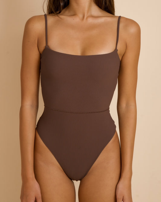 Kayla Bodysuit in Mocha