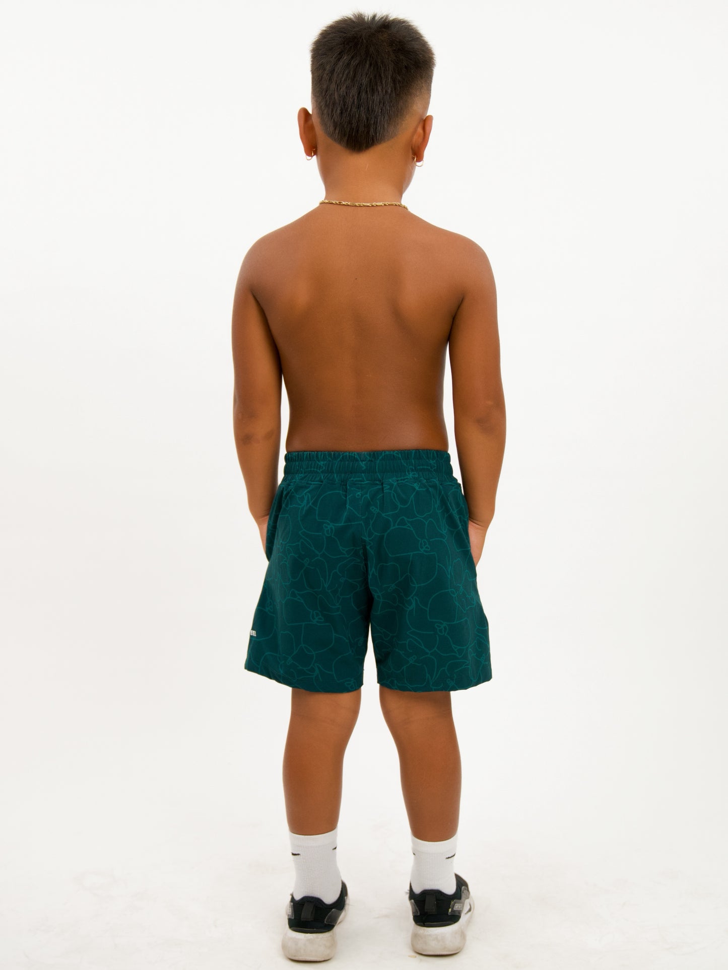 Luxe Hybrid Boy's Shorts in Pretty Pua Bondi