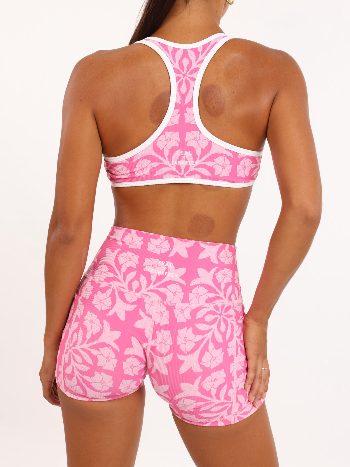 Racer Back Top in Pink Puakenikeni Quilt