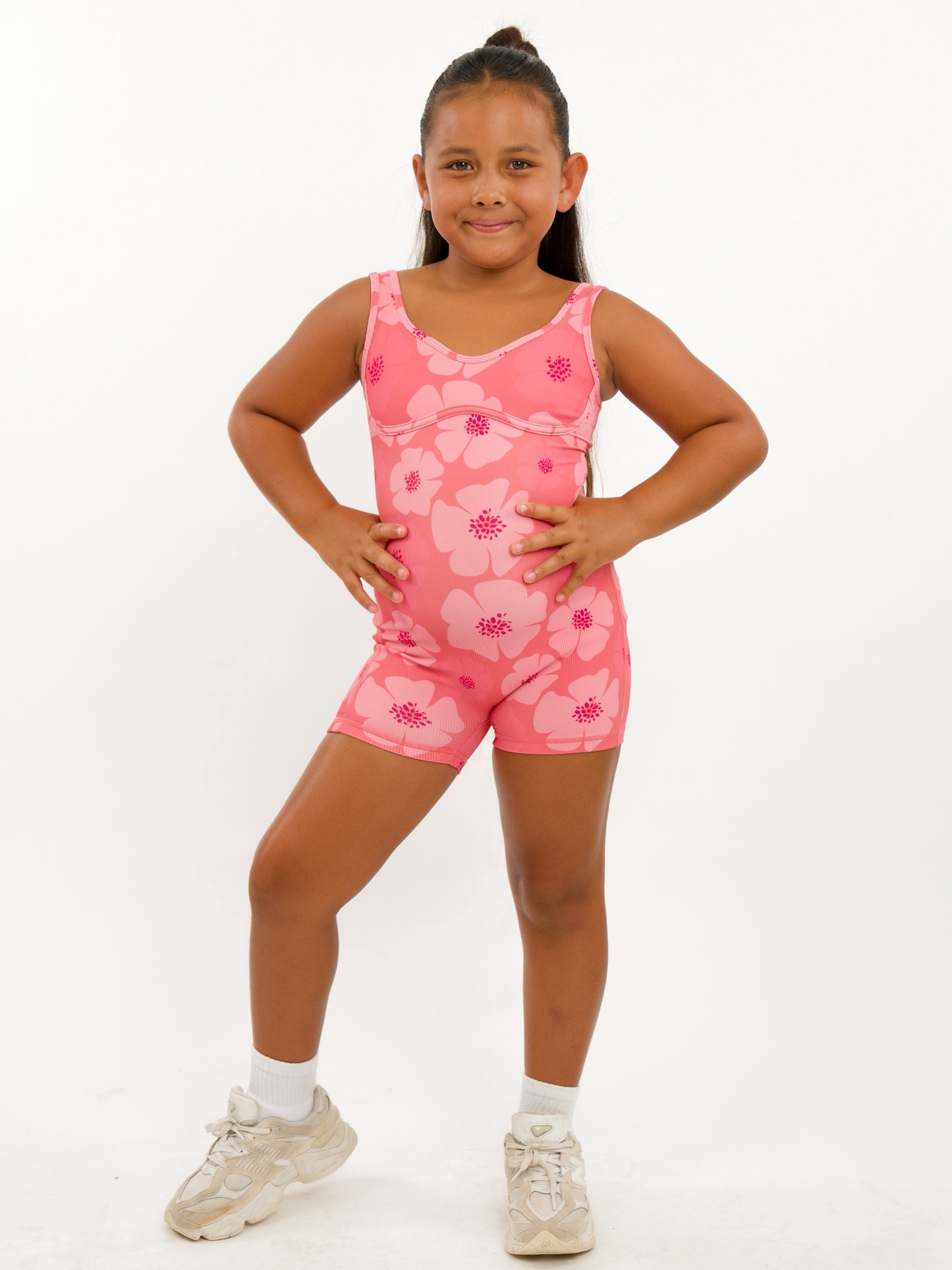 Mini Aura Jumpsuit in Floral Burst Rose