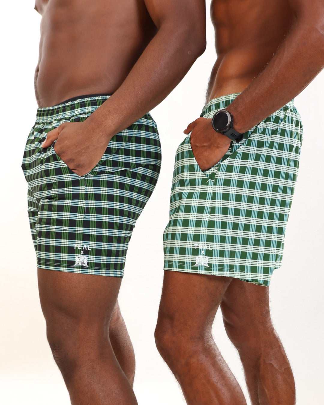 Louis Hybrid 6” Men's Shorts in UH Green Palaka