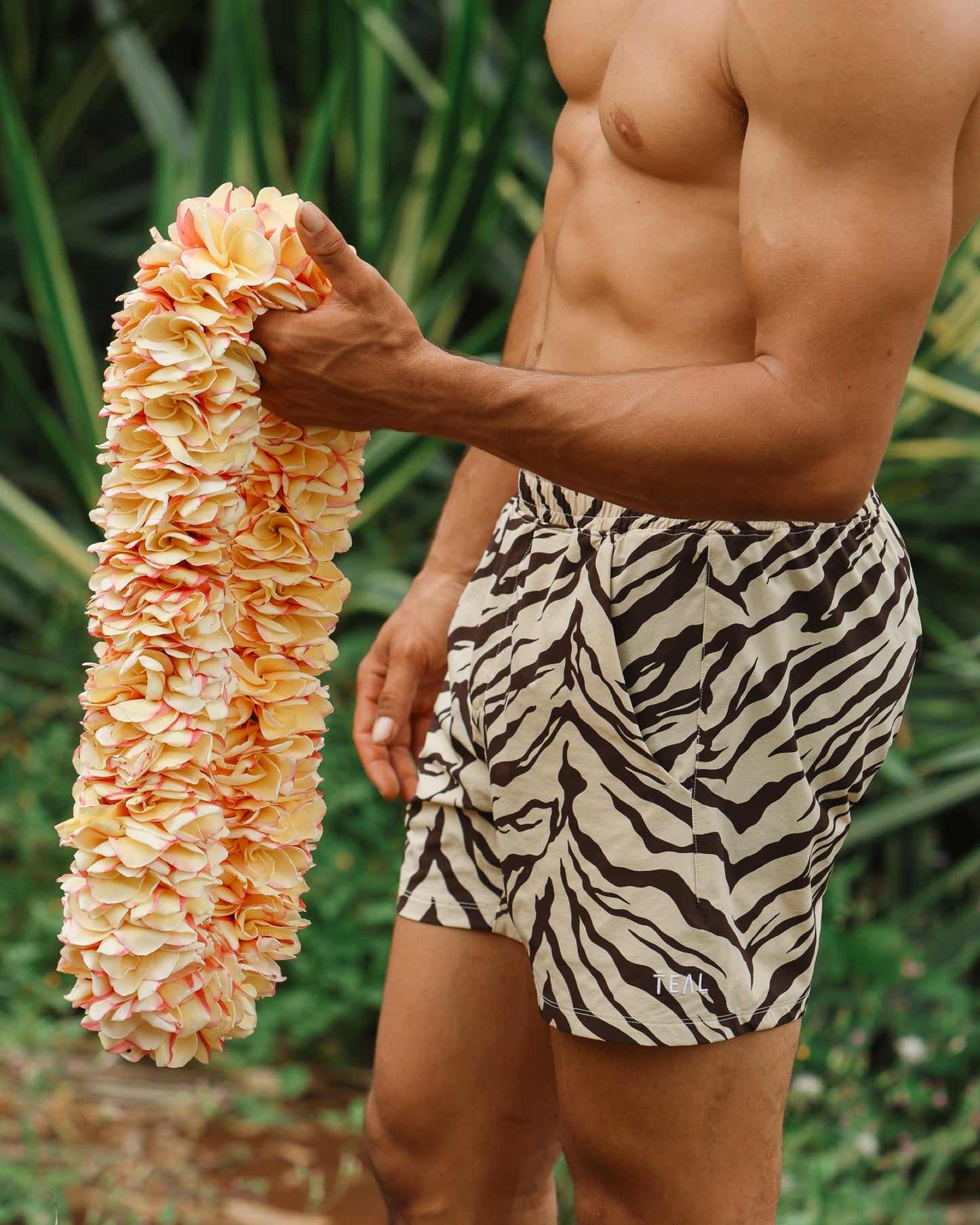 Luxe Hybrid Men's Shorts in Light Zebra