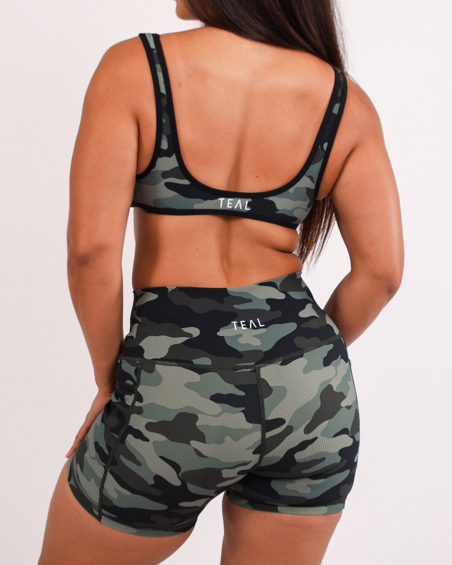 Essential 4.5" Biker Short in Camo