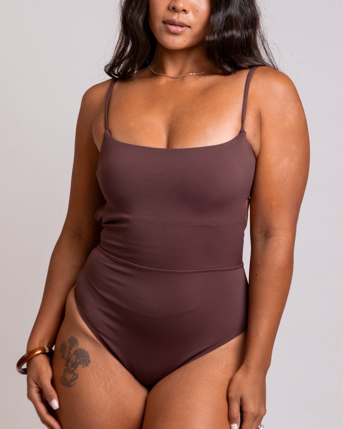 Kayla Bodysuit in Mocha