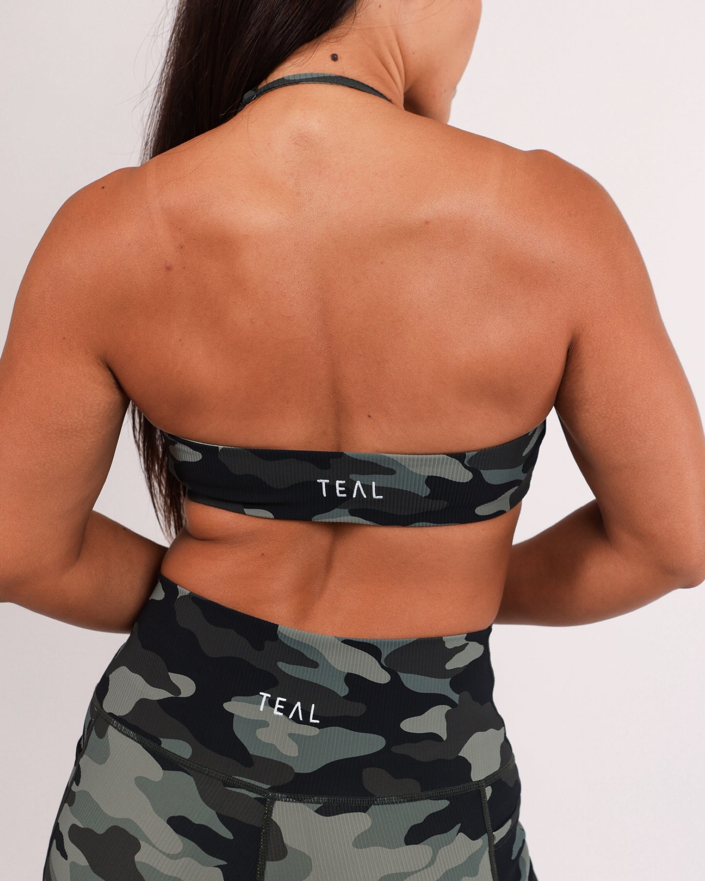 Amber Halter Top in Camo
