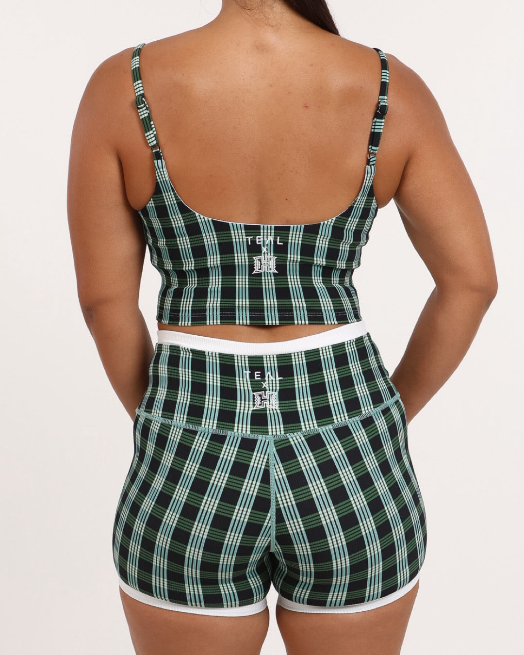 Essential 4" Biker Short in UH Black Palaka w/ Trim