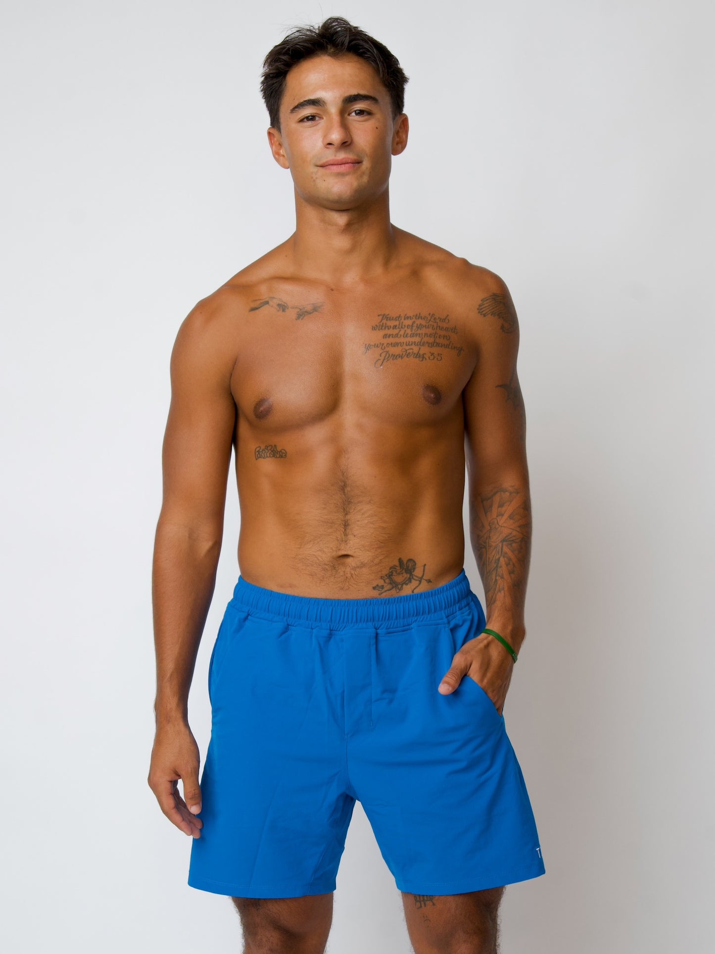 Luxe Hybrid Men’s 5” Short in Electric Blue