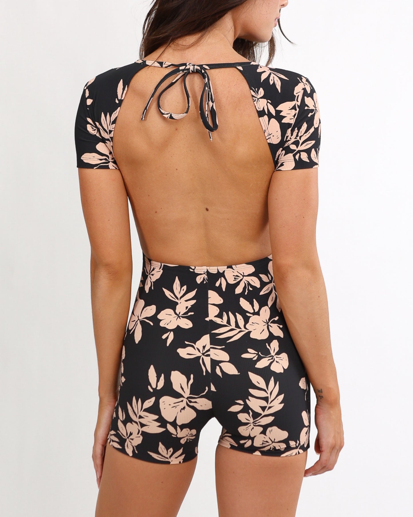 Luxe T-Shirt Jumpsuit in Okika Black